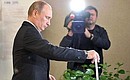Vladimir Putin voted in the Moscow mayoral election at polling station No. 2151 in southwest Moscow.