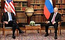 С Президентом Соединённых Штатов Америки Джозефом Байденом. Фото ТАСС