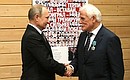 During a visit to the Turbostroitel Club, Vladimir Putin presented state awards to club athletes and former members. Chairman of the Board of Directors of Transportniye Sistemy LLC and a member of the Board of Former Turbostroitel Judo Club Members Valentin Stepanov was presented with the Order of Friendship.