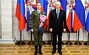 The medal For Saving Lives was presented to Guards Lieutenant of the Medical Service Valentina Korolenko.