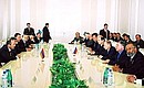 Expanded attendance Russian-Armenian negotiations.