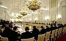 Заседание Государственного совета по вопросам развития политической системы России.