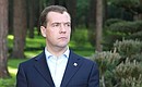 Запись видеоблога Дмитрия Медведева.
