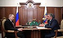 Meeting with State Duma Speaker Vyacheslav Volodin.