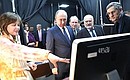During his visit to the Gerasimov Institute of Cinematography (VGIK), Vladimir Putin went to the workshop of painting animation and bulk materials technology.