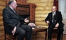 С губернатором Вологодской области Вячеславом Позгалёвым.