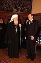 President Putin with Patriarch Maxim of Bulgaria, Metropolitan of Sofia.