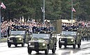 Military parade to mark the 70th anniversary of the liberation of Belgrade.