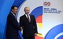 With Prime Minister of Cambodia Hun Sen. Photo: russia-asean20.ru
