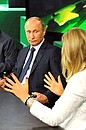 В ходе встречи с руководством и корреспондентами телеканала Russia Today.