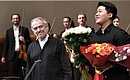 По окончании концерта лауреатов XVI Международного конкурса имени П.И.Чайковского.