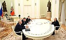 Meeting with candidates for post of Russian Federation President. Photo: Grigoriy Sisoev, RIA Novosti