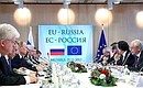Пленарное заседание встречи на высшем уровне Россия – Евросоюз.