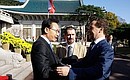 С Президентом Республики Корея Ли Мён Баком.