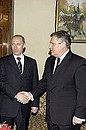 Встреча с Президентом Польши Александером Квасьневским.