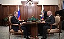 Meeting with Acting Governor of Kemerovo Region Sergei Tsivilev.