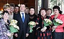 В канун 8 Марта Дмитрий Медведев встретился с женщинами, удостоенными государственных наград.