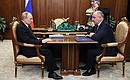 С главой Карачаево-Черкесии Рашидом Темрезовым.