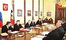 Meeting of the State Council Presidium.