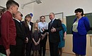During his visit to general education school No. 6 in Tulun, Irkutsk Region, Vladimir Putin congratulated its pupils on the beginning of the new school year.