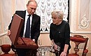 Vladimir Putin congratulated National Artist of the USSR Alisa Freindlikh on her birthday.