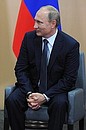 На встрече с Президентом Казахстана Нурсултаном Назарбаевым.
