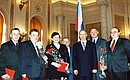 Церемония вручения Государственных премий в области науки и техники за 1999 год.