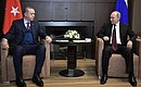 С Президентом Турецкой Республики Реджепом Тайипом Эрдоганом.