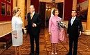 Светлана Медведева, Король Испании Хуан Карлос I, Королева Испании София, Дмитрий Медведев во время посещения Эрмитажа.