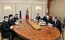 Meeting with President of Georgia Mikhail Saakashvili.