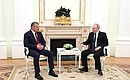 С Президентом Республики Южная Осетия Анатолием Бибиловым.