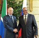 С Президентом ЮАР Джейкобом Зумой.
