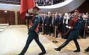На торжественной церемонии вступления Сергея Собянина в должность мэра Москвы.