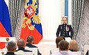 Ceremony for presenting state decorations. Colonel Dmitry Makarov awarded the Order of Courage. Photo: Maxim Blinov, RIA Novosti