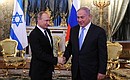 With Israeli Prime Minister Benjamin Netanyahu.