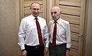 With Lazar Matveyev, former KGB representative in the GDR, who was Vladimir Putin's supervisor in Dresden in the second half of the 1980s.