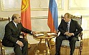 Встреча с Президентом Киргизии Аскаром Акаевым.