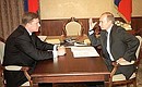 Встреча с председателем правления Внешэкономбанка Владимиром Чернухиным.