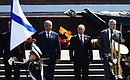 Following the parade, Vladimir Putin and heads of foreign states laid flowers at the Tomb of the Unknown Soldier in Alexander Garden to commemorate those killed in the Great Patriotic War. The 75th anniversary of Victory in the Great Patriotic War of 1941–1945 photohost agency
