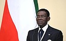 President of Equatorial Guinea Teodoro Obiang Nguema Mbasogo during Russian-Equatorial Guinea talks in expanded format. Photo: Grigoriy Sisoev, RIA Novosti