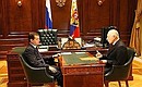 С Президентом Республики Дагестан Муху Алиевым.
