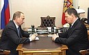 Meeting with Natural Resources Minister Yury Trutnev.