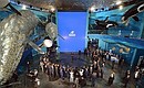 The opening ceremony for the Primorye Oceanarium of the Far Eastern branch of the Russian Academy of Sciences.