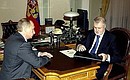 Meeting with Speaker of the Federation Council Sergei Mironov.