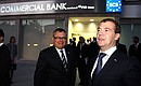 With VTB CEO Andrey Kostin at the openning ceremony of a Nicosia branch of Russian Commercial Bank Ltd.