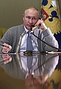 Vladimir Putin spoke on the phone with participants in the New Year Tree of Wishes campaign.