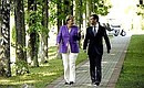 С Федеральным канцлером Германии Ангелой Меркель. 