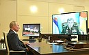 Meeting with Chief of the General Staff of Russia’s Armed Forces – First Deputy Defence Minister Valery Gerasimov (via videoconference).