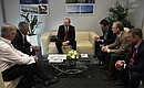 Встреча с руководством автогонок «Формулы-1». Крайний справа – Заместитель Председателя Правительства Дмитрий Козак.