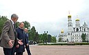 Осмотр нового парка в Кремле